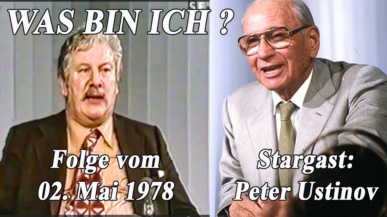 Was bin ich? mit Robert Lembke vom 02. Mai 1978 - Peter Ustinov