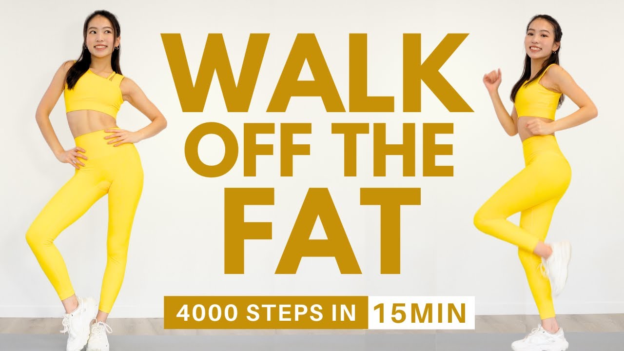 15min Walking Cardio | Easy Full Body Fat Burning at home | 100% Sweat & Burn