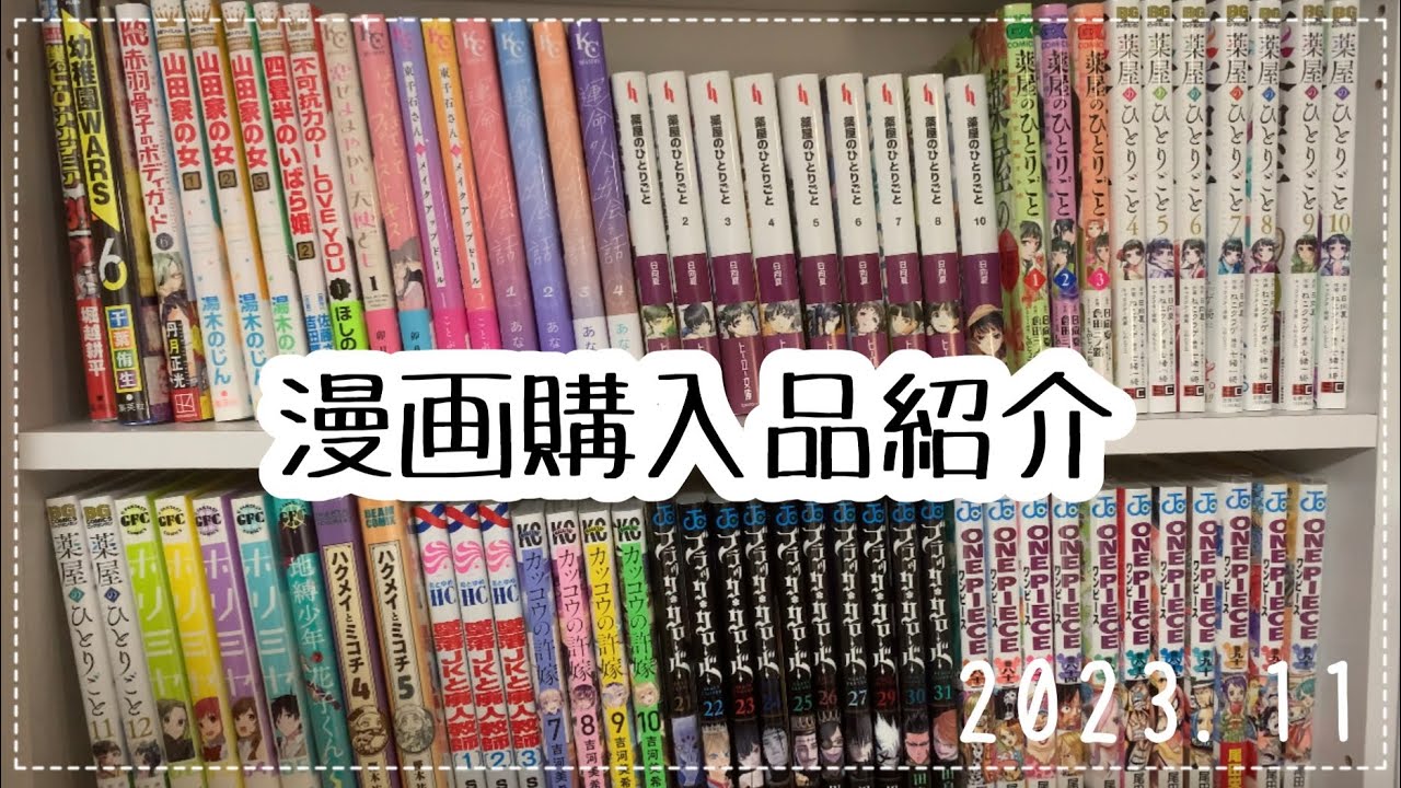 【漫画購入品】11月に購入した漫画をご紹介しますッ🧚‍♀️