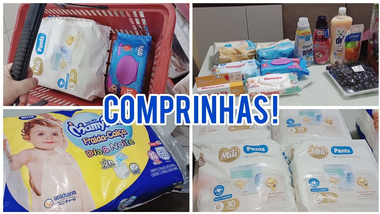 COMPRAS DE FRALDAS , LENÇOS E MAIS!