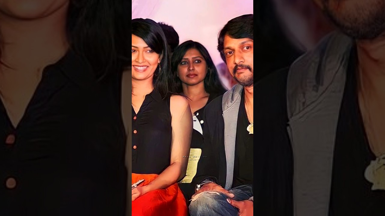 Kiccha Sudeep And Wife Priya And Radika Pandit 🥀👀❤️&zwj;🩹 #youtubeshorts #viralvideo #trending #trending