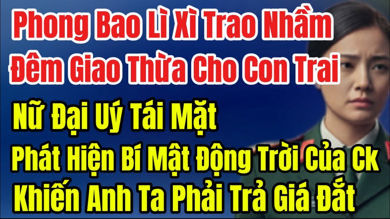 Phong Bao Lì Xì Đêm Giao Thừa Cho Con Trai, Nữ Đại Uý Tái Mặt Phát Hiện Bí Mật Động Trời Của CkKhiến