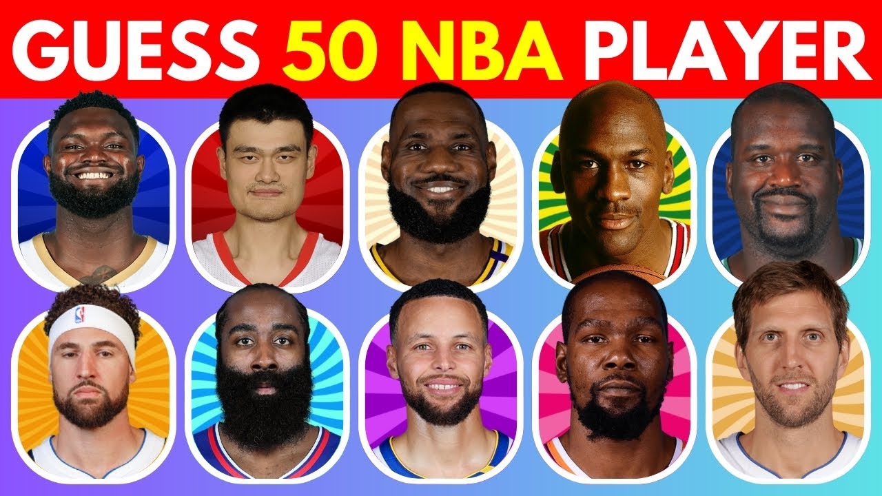 Can You Guess These 50 Basketball Legends? 🏀 Ultimate NBA Quiz Challenge!