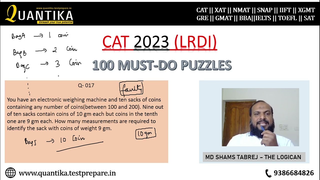 100 MUST DO PUZZLES forCAT 2023(Seventeenth). #cat2023 #cat2024 #xat2024 #lrdi #ipmat2023 #ipmat2024