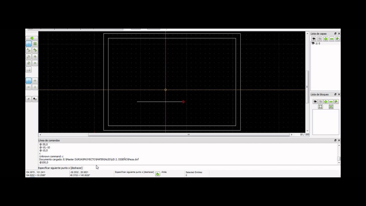 LibreCAD: Dibujar una Pieza