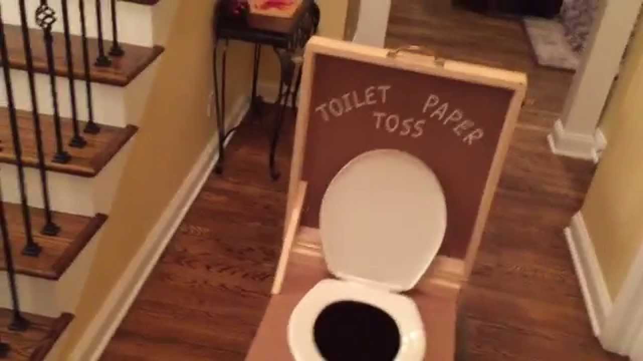 Toilet Paper Toss Setup