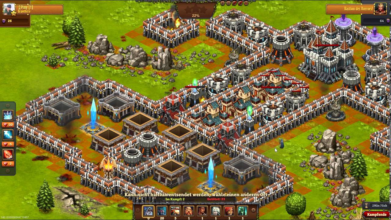 Castle 16 (after Update) - 02: 25 Mage, 20 Wraith & 05 Dragons - WITHOUT Heros