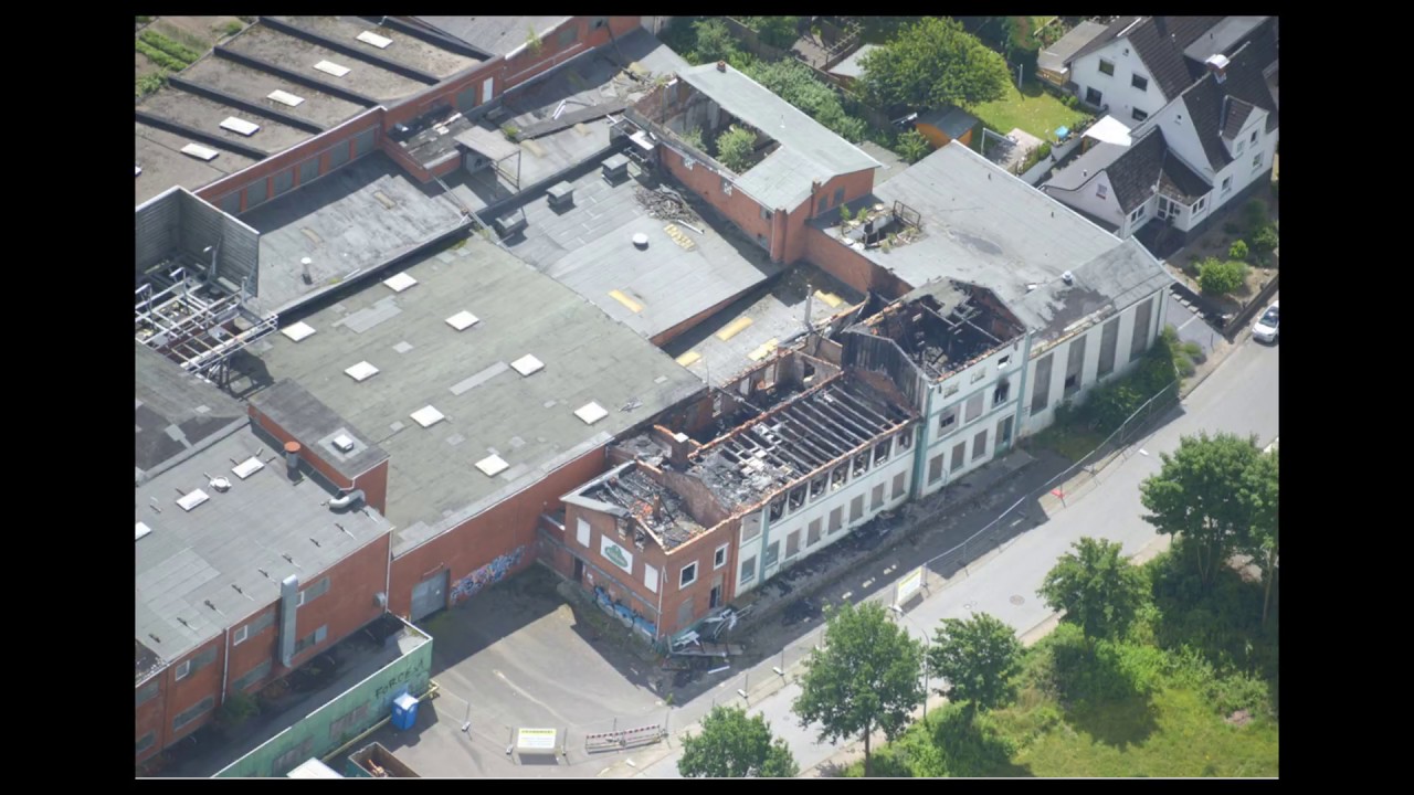 Carl Kuehne KG Lübeck-Schlutup 1. Phase Abriss Brandruine Juli - Aug 2017