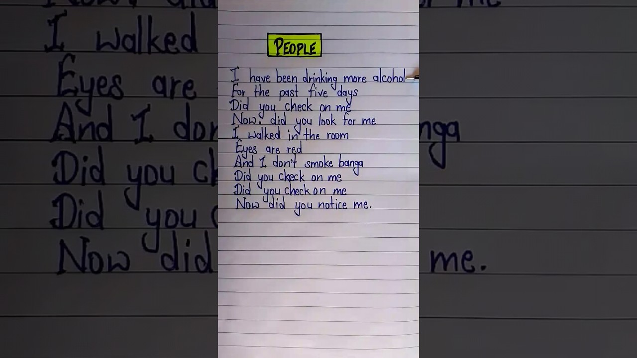 Libianca - People (Lyrics) did you check on me ? #people #libianca #lyrics #viral #trending #song