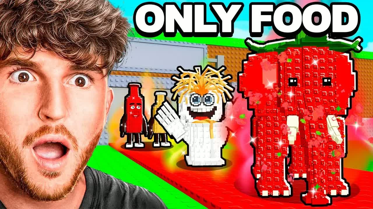 CaylusBlox! 0 to 1 Trillion With ONLY FOOD BRAINROTS