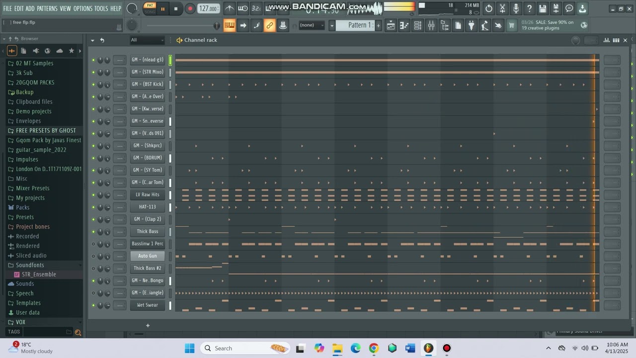 How to make gqom like general C'mamane + free flp