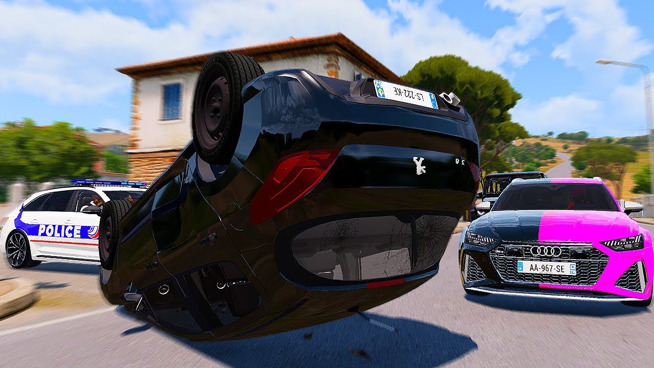 EXCÈS DE VITESSE EN VILLE EN LOCATION DEVANT LA POLICE (sans faire exprès 👀) | ARMA FOR LIFE