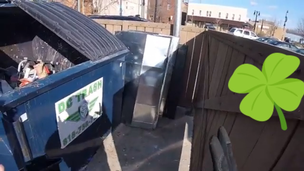 Saint Patrick's Day Dumpster Action - The Luck of the Irish
