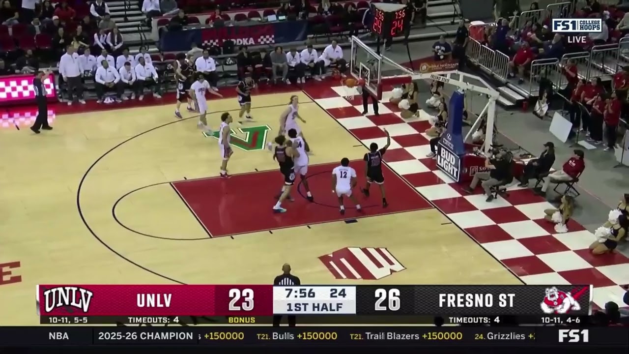 HIGHLIGHTS: UNLV at Fresno State Men's Basketball 2/3/26