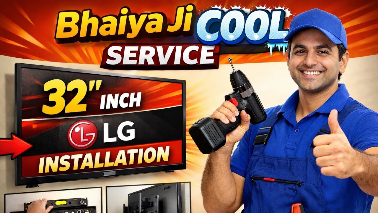 Lg tv installation wait for end 🔚 Ac, fridge.#trending #viral #shortsvideo #vlogger #demonslayer 
