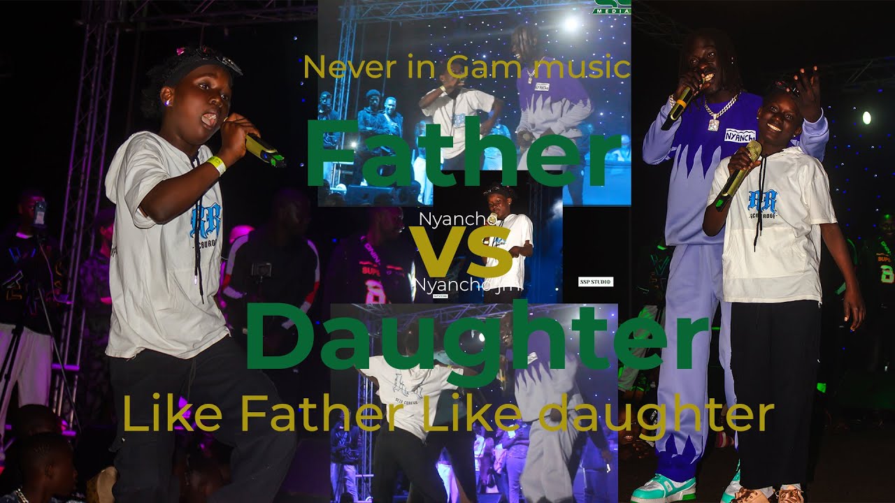Nyancho is the first Gambian artist to share a stage with his child.