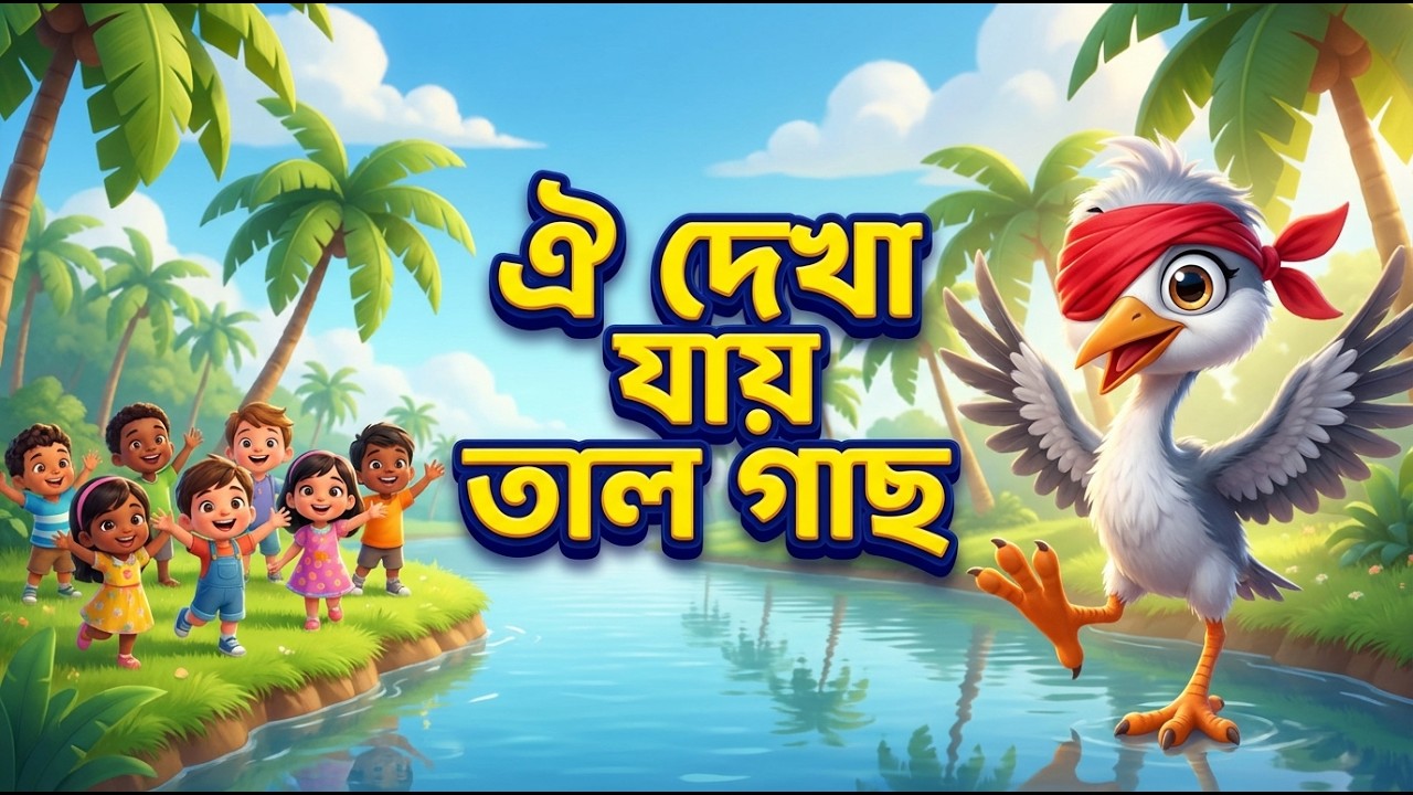 ঐ দেখা যায় তাল গাছ |  Oi Dekha Jay Tal Gach |  Bengali Kids Songs | #KidsFun #BanglaRhymes