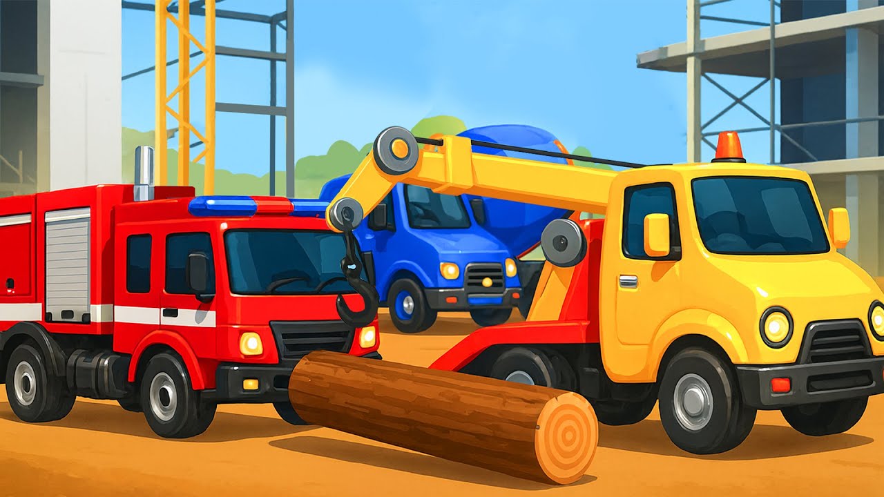 Rescue Operation: Will the Site Be Saved Before Collapse? 🏗️🚑 | Funny Cars Cartoon
