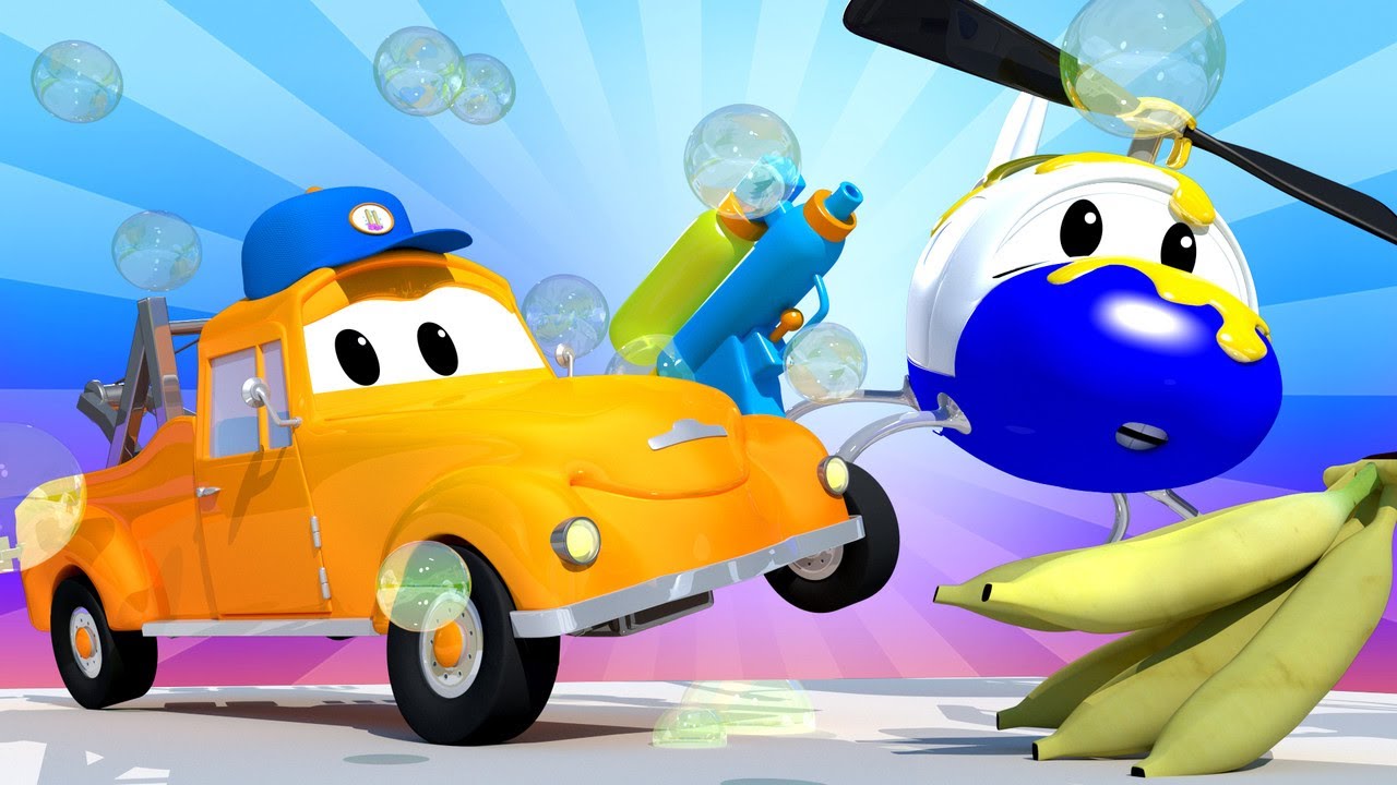 El lavado de Autos de Tom -  Hector el Helicoptero 3 - 🛀 El lavautos de Tom de Auto City