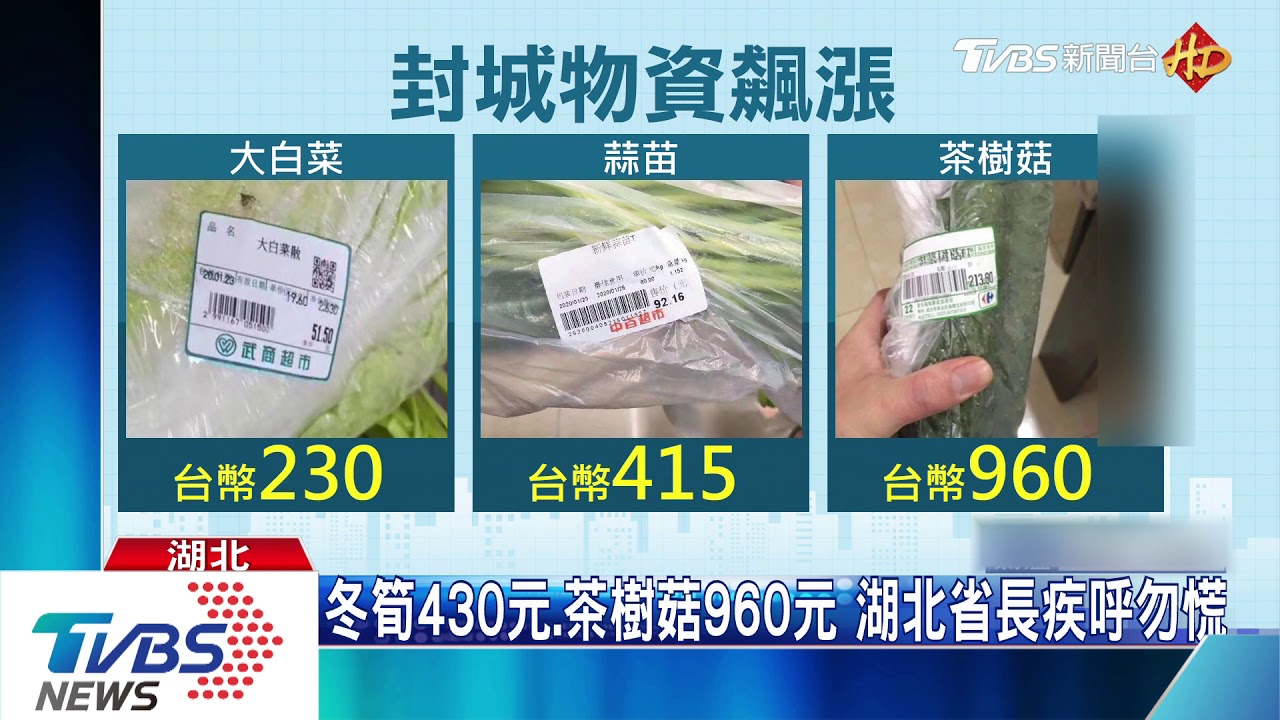 封城Day2大搶物資　武漢超市大白菜飆7倍