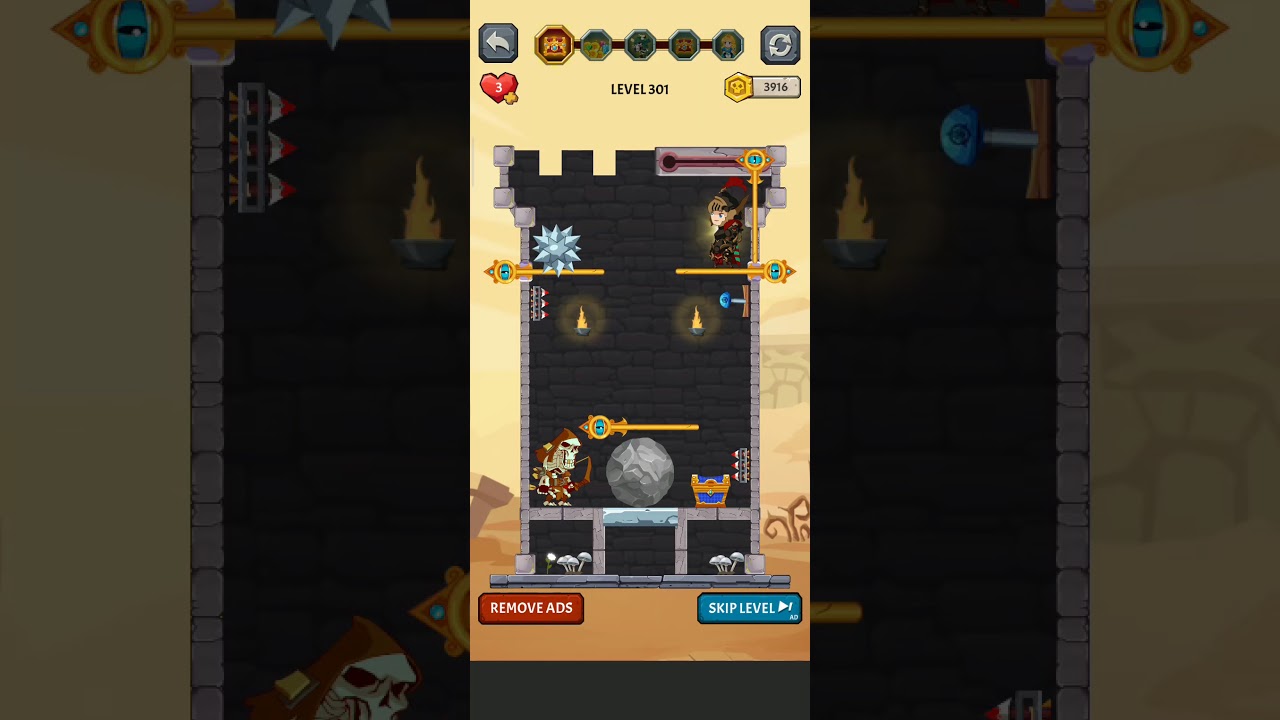 How to Loot - Pin Pull & Hero Rescue / Level 301 / Solution / Azura Global / Android iOS