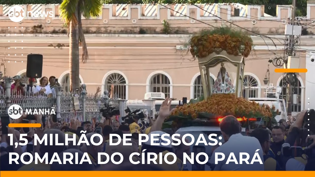 Milhares acompanham traslado da imagem de Nossa Senhora no Círio de Nazaré | 