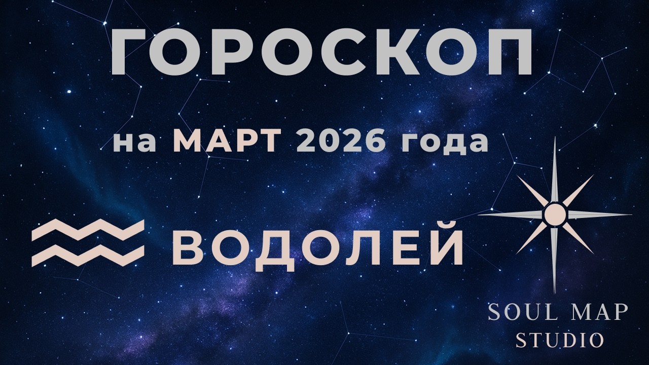 ВОДОЛЕЙ гороскоп на МАРТ 2026 года от Soul Map Studio