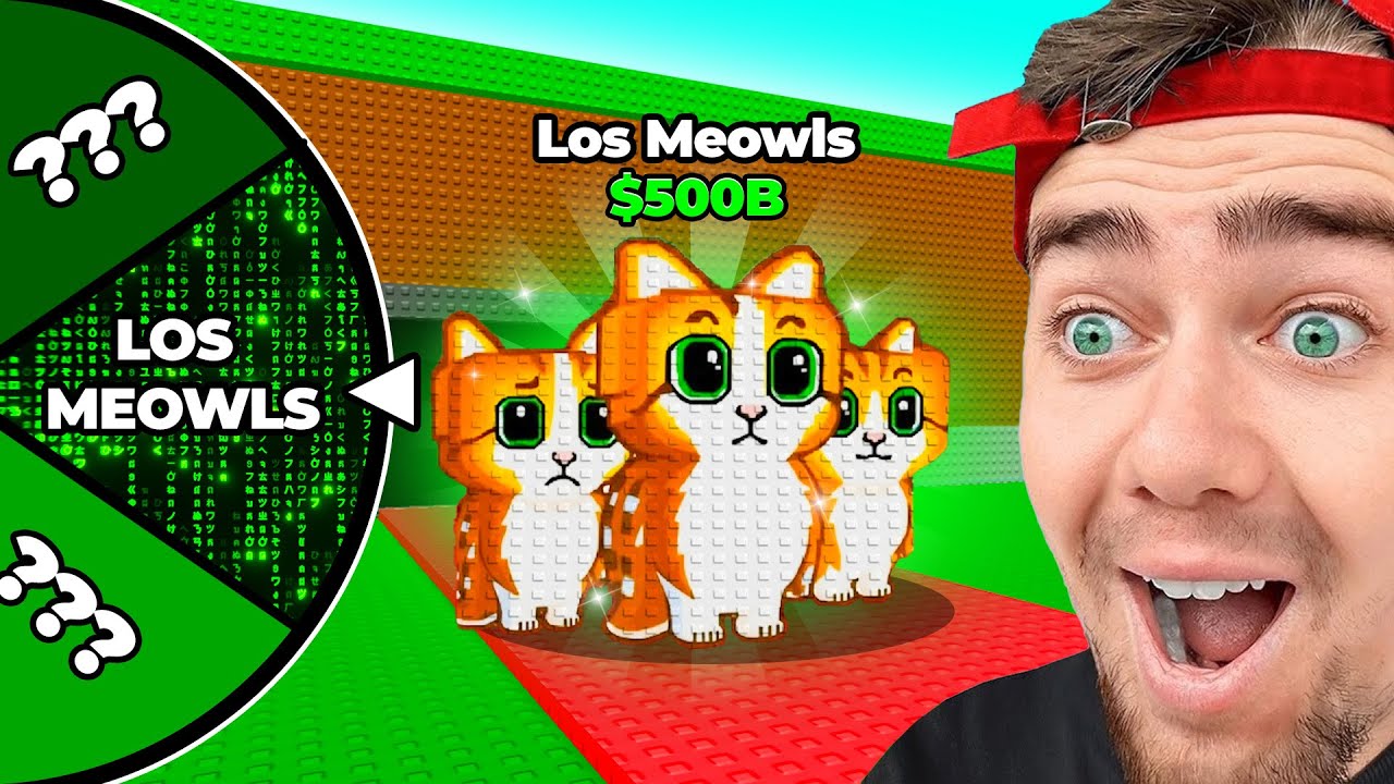 Cette ROUE de HACKER choisit mes Brainrots sur Steal a Brainrot (los meowls)
