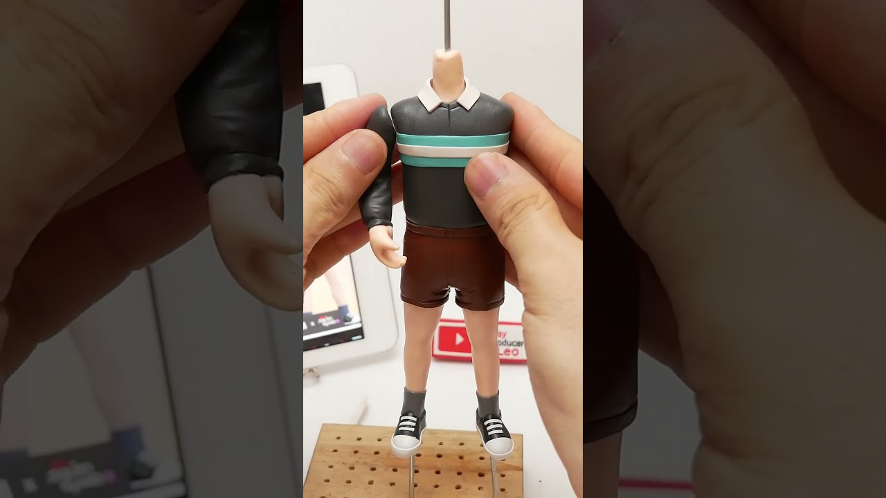 Cheol-Soo Doll made from polymer clay【Clay producer Leo】 #clayart #squidgame3 #netflix