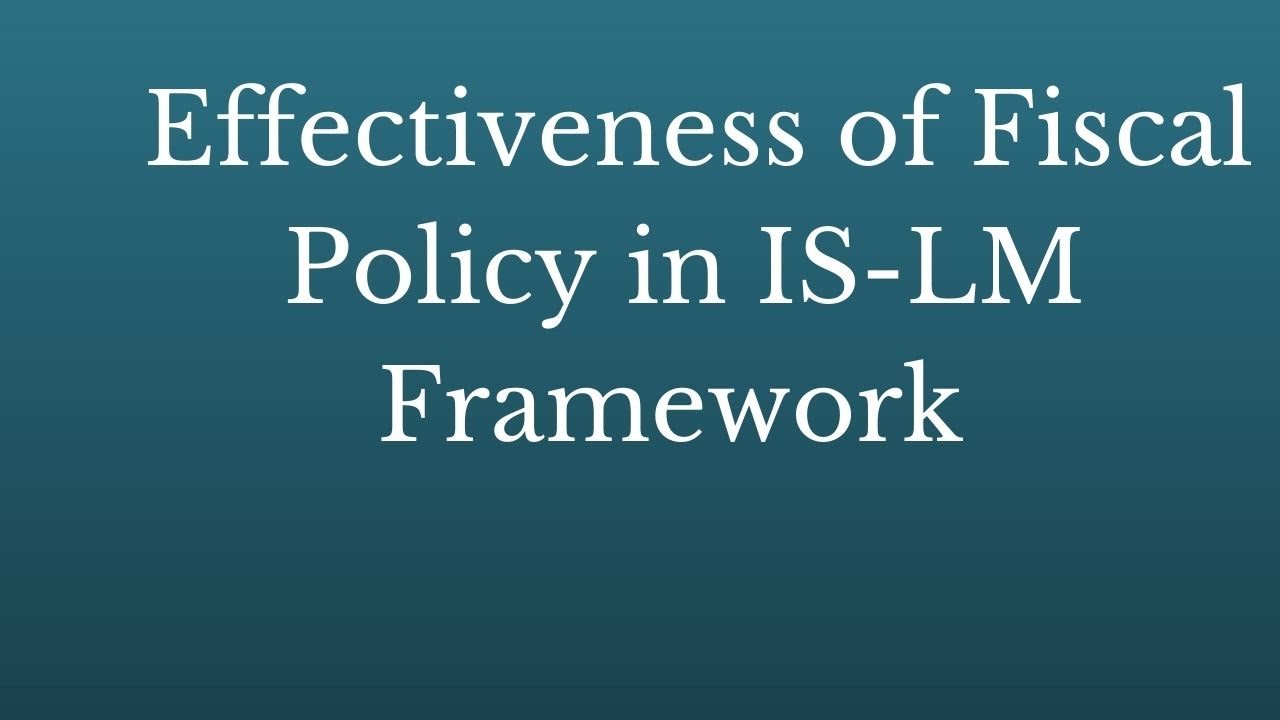 Effectiveness of Fiscal Policy in IS LM Model #macroeconomics, #fiscalpolicy, #IS-LM