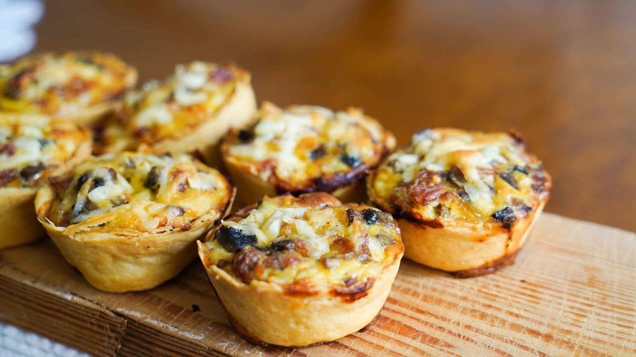 Mini Quiche + Cómo hacer masa de Quiche