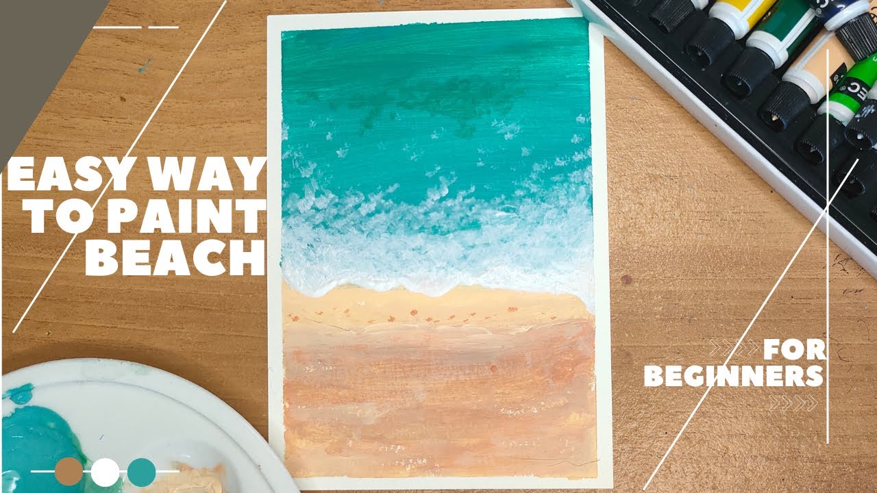 Watercolor Tutorial For Beginners  |  Easy Painting Beach