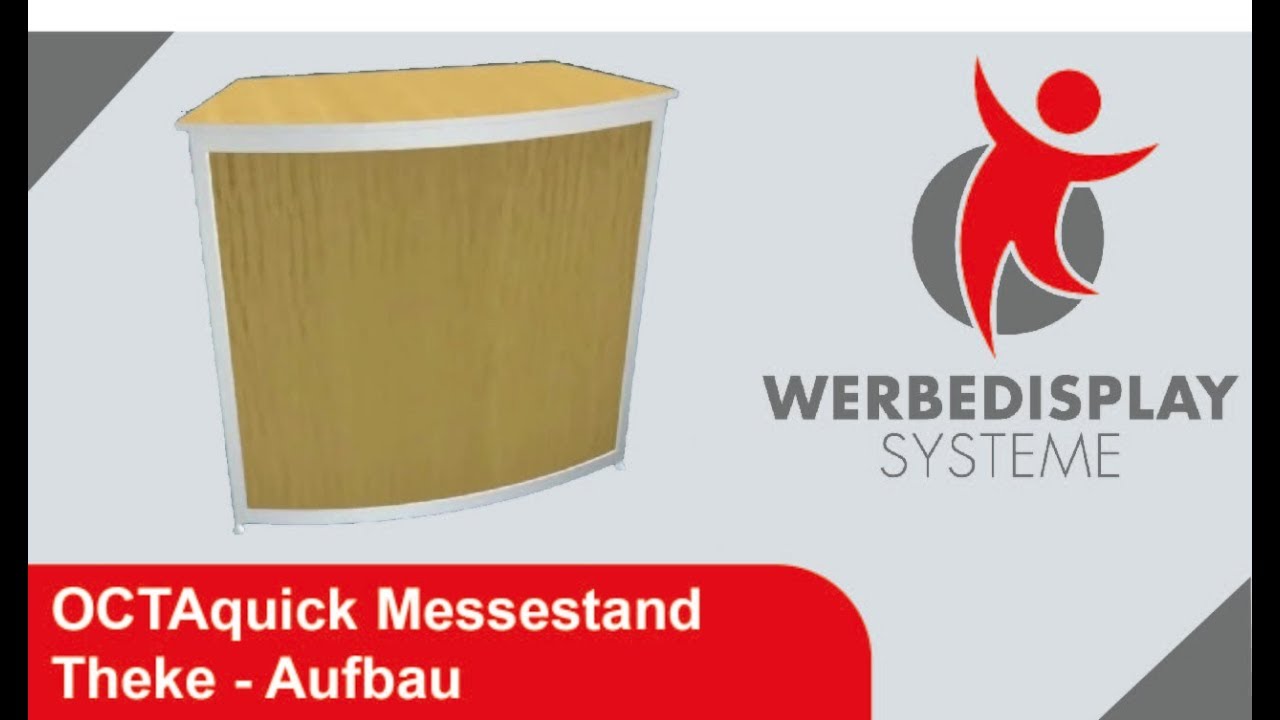 OCTAquick Messestand Theke - Aufbau | Werbedisplay Systeme GmbH