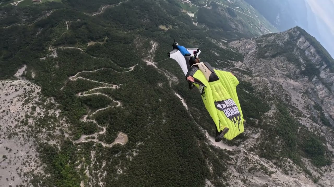 Following Kalle and Luki / 1st Wingsuit Base Jump / Monte Brento / 2024