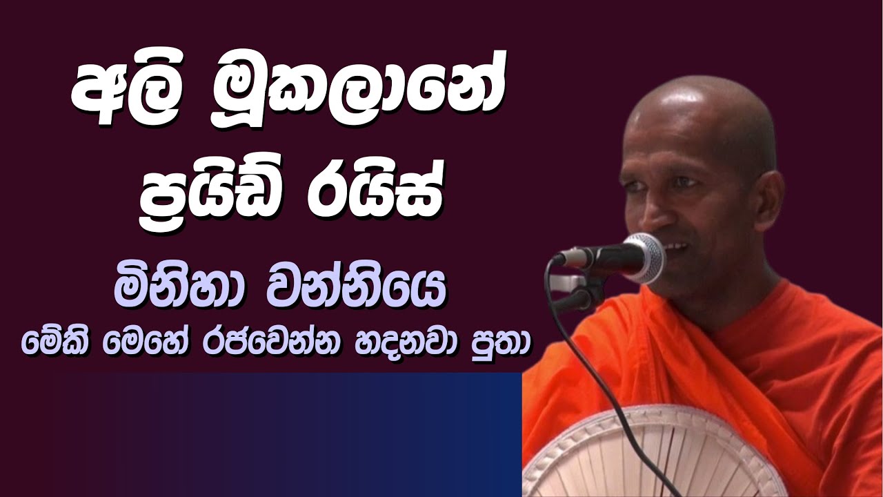 අලි මුකලානේ Fried Rice /Ven Kagama Sirinanda thero bana