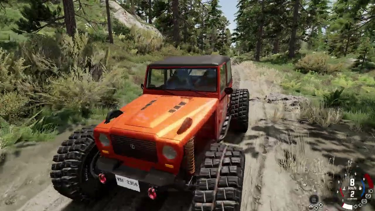 Paseo por el monte en BeamNG