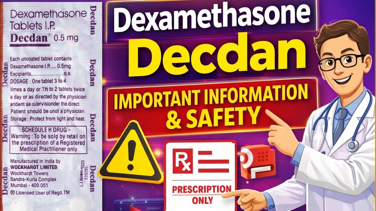 Decdan 0.5 mg (Dexamethasone) &ndash; Uses, Side Effects & Safety Information