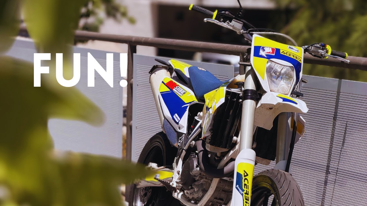 Это самый весёлый супермото, на котором я когда-либо ездил!!!: Husky FE 501