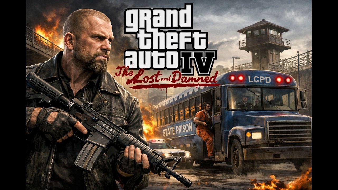 RUBIAMO UN AUTOBUS PENITENZIARIO!!-GTA4 LD