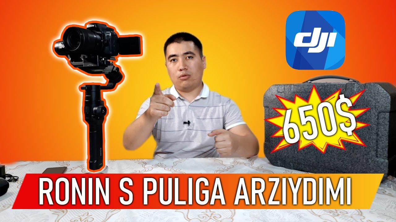 DJI Ronin-S, kamera uchun stabilizator sharhi | Xato va Kamchiliklar