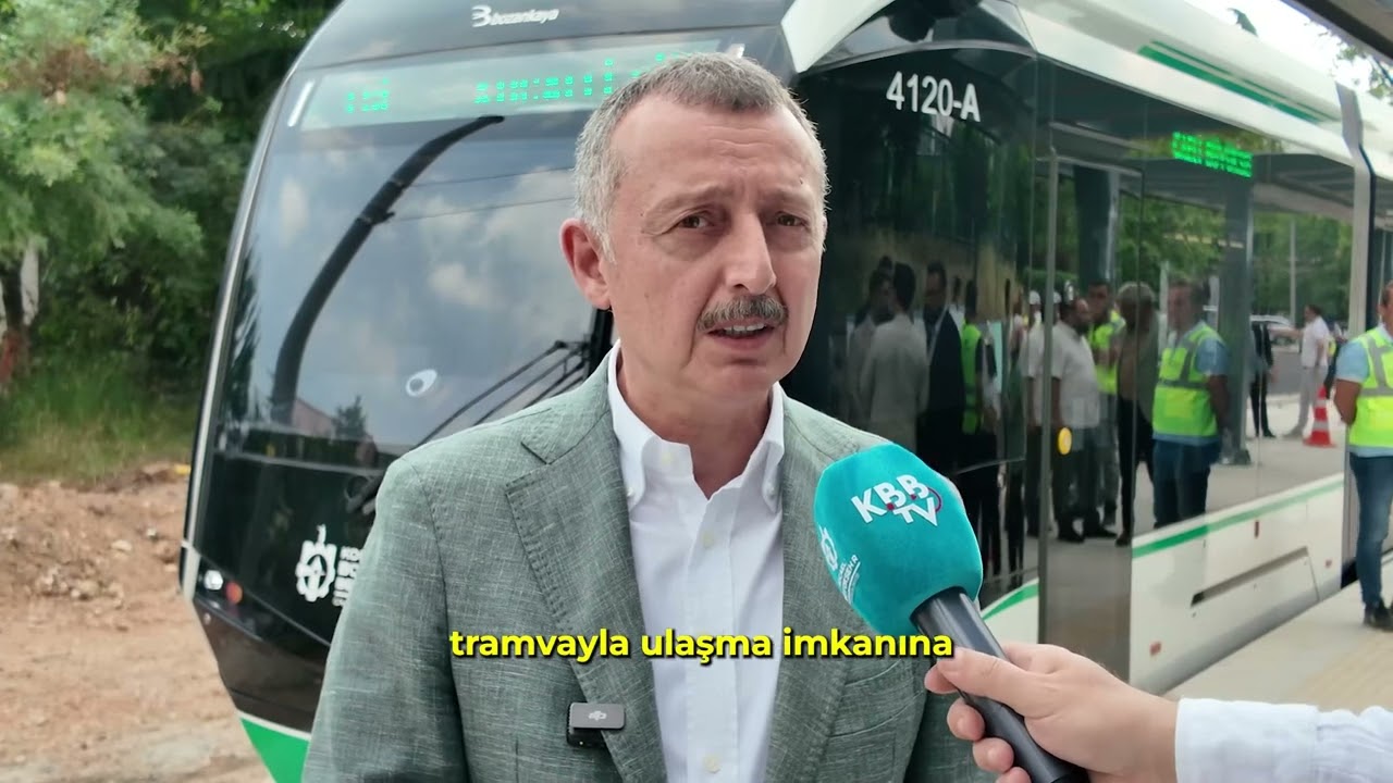 Alikahya Stadyum Tramvay Hattı 1. Etapta Test Sürüşü