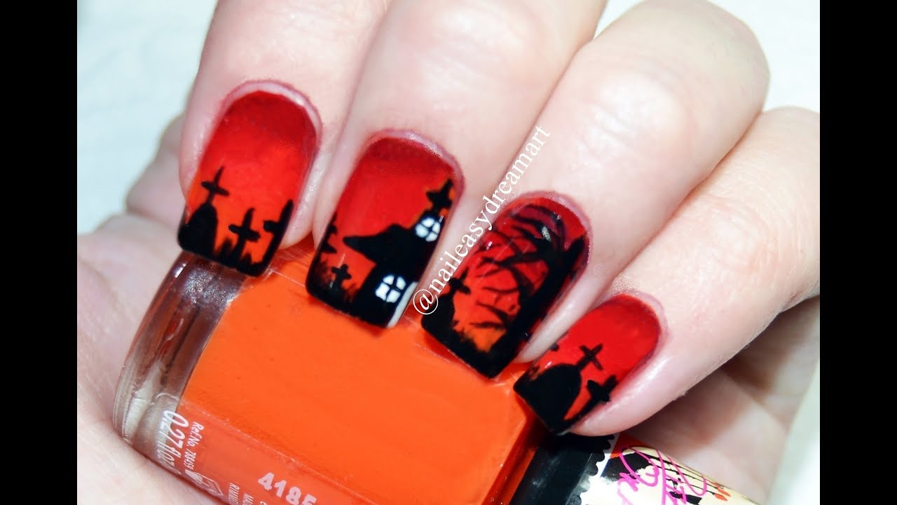 Halloween Nail Art Tutorial | DIY Halloween Nails