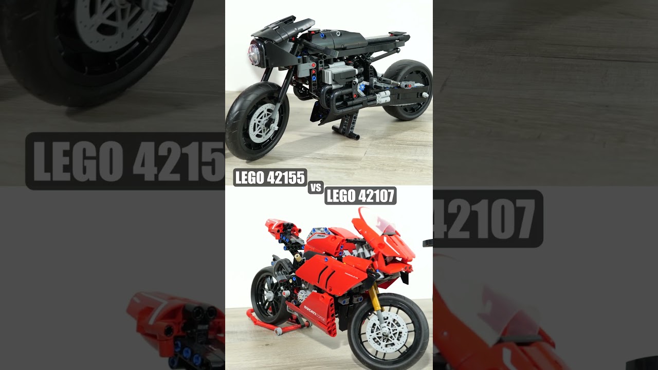 LEGO 42155 vs LEGO 42107 | LEGO Comparison | 42155 The Batman Batcycle | 42107 Ducati Panigale V4R