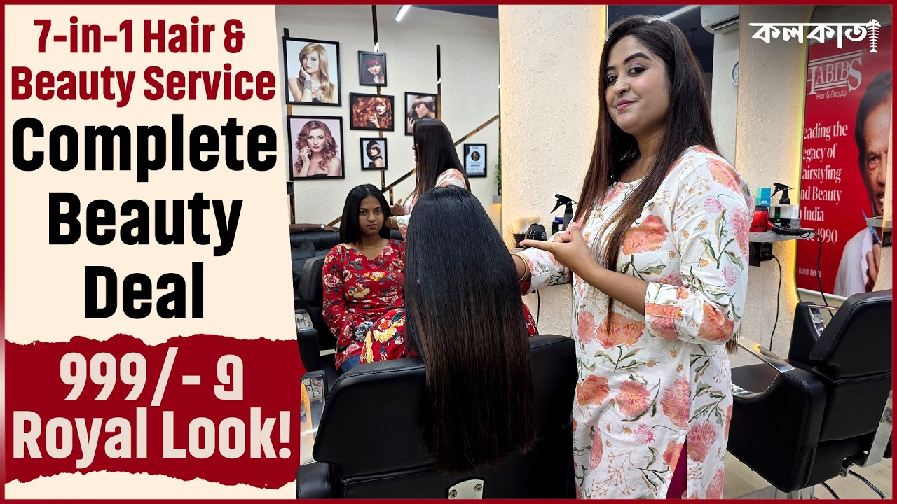 Hair Beauty Parlours Jadavpur Habib Salons 799 টাকায়👧Botox Keratin Spa Facial Massage Price Kolkata