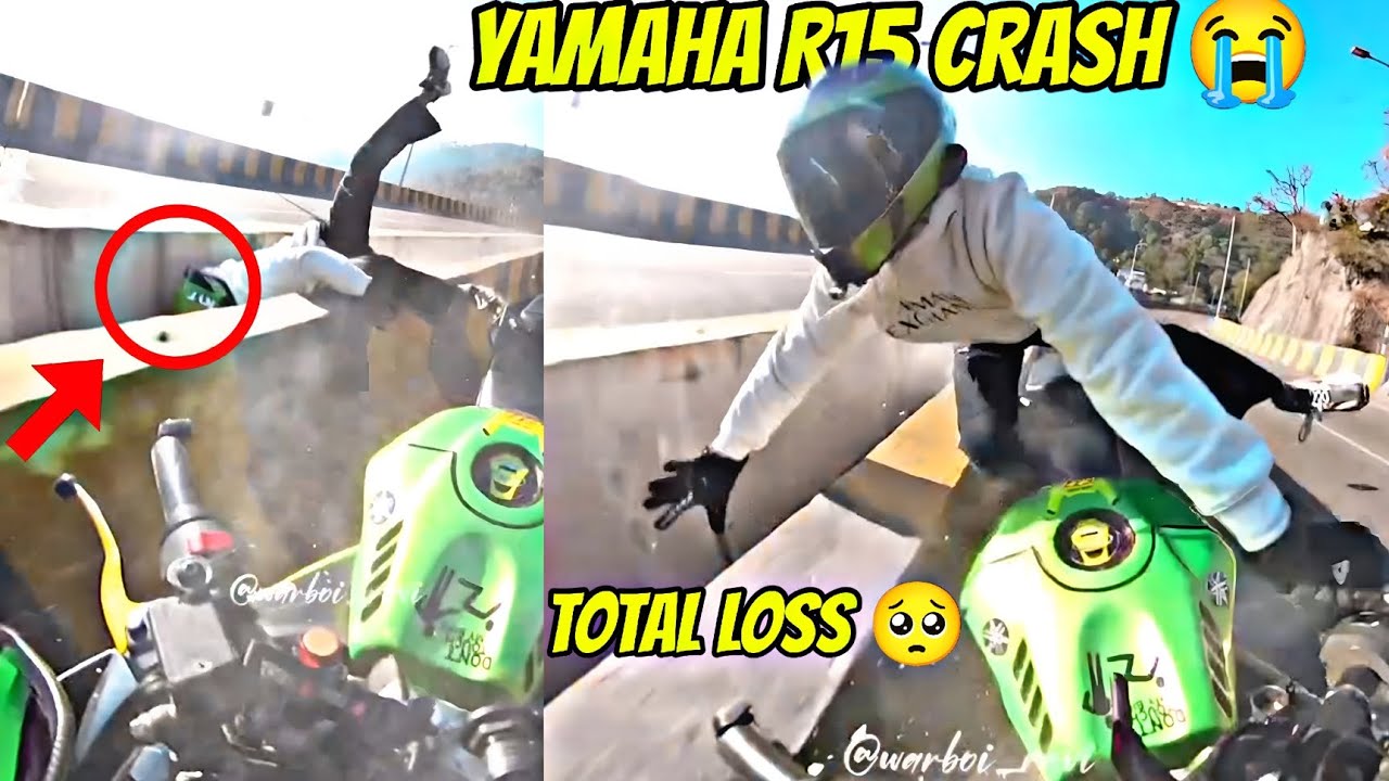 Yamaha R15 Crash! 🤯 Cornering Karte Waqt Gira Di Bike #motovlog 