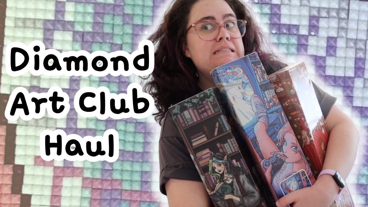 HUGE july 2025 diamond art club haul | unboxing 12 diamond paintings!?!