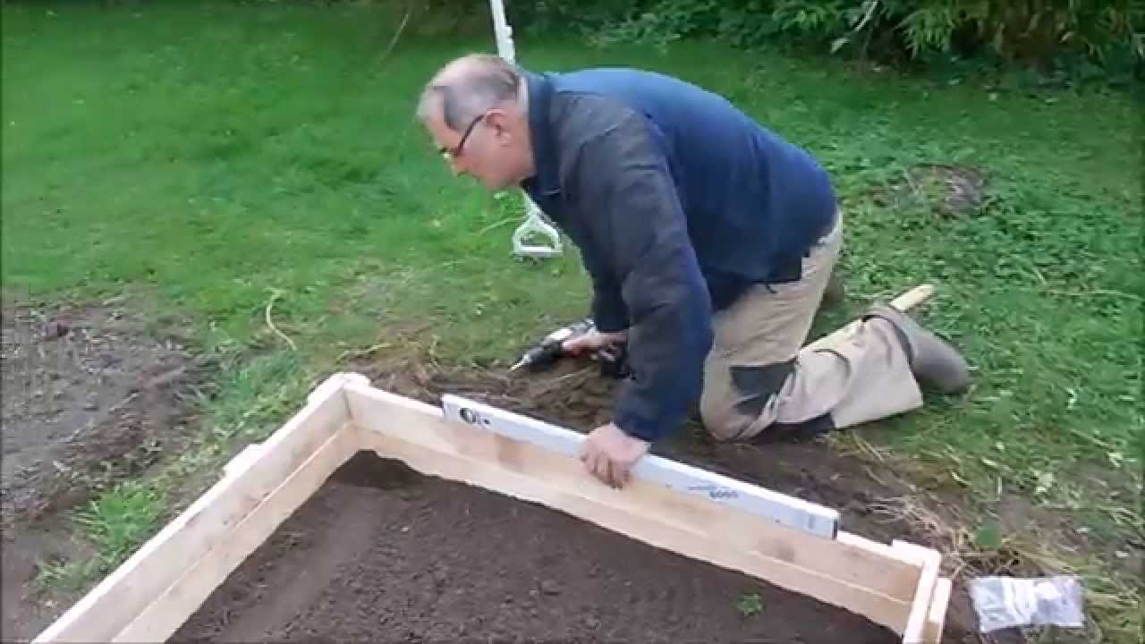 Raised Bed  Beeteinfassung aus Palettenholz