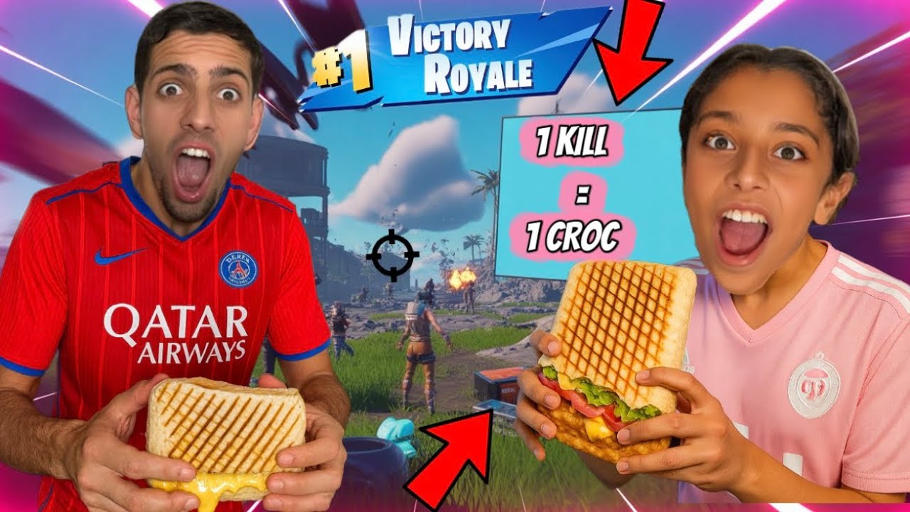 1 KILL = 1 CROC DANS MON TACOS SUR LA NOUVELLE SAISON FORTNITE ! 🍔🎮🔥