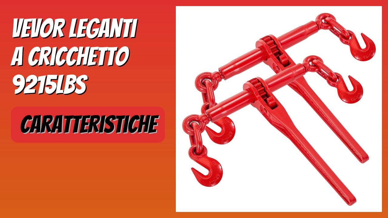 RECENSIONE (2026) : VEVOR Leganti a cricchetto 9215LBS. DETTAGLI