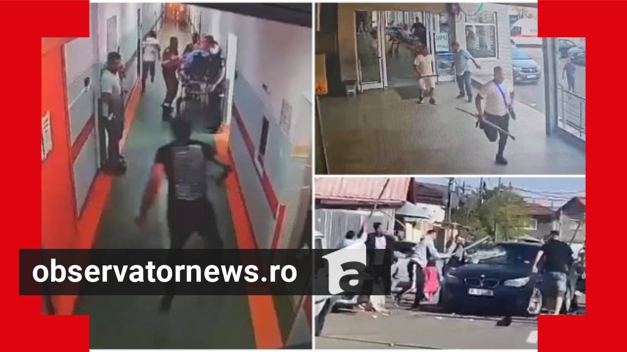 Filmul asaltului de la Spitalul Pantelimon. Un clan de interlopi a năvălit cu săbii și topoare